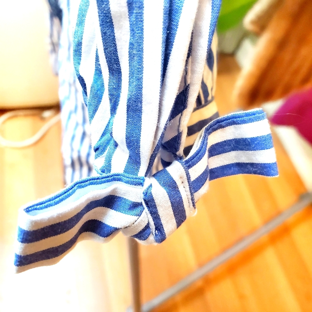 ZARA GIRLS BLUE WHITE SHIRT